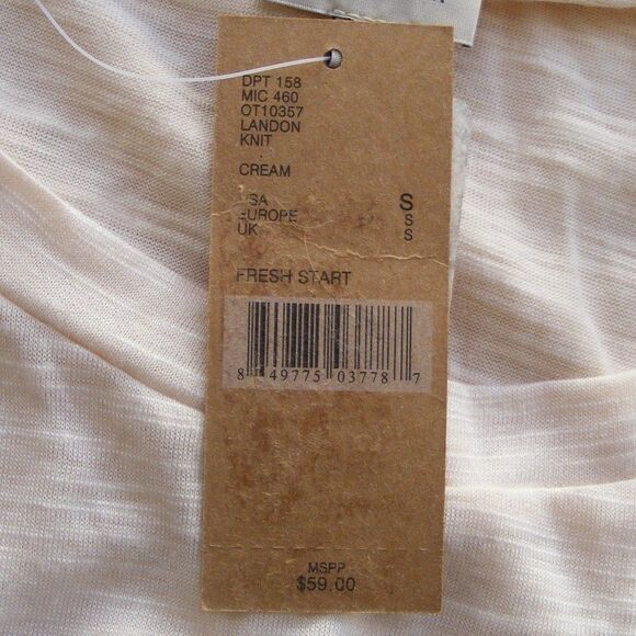 new!! CREMIEUX Top/Tee, S, Side inserts, Fresh Star in Cream, Short sleeves - Picture 9 of 10